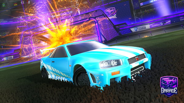 A Rocket League car design from patatotron