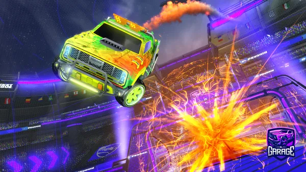 A Rocket League car design from Mixamgilbiere