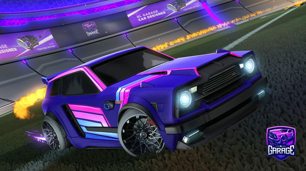 A Rocket League car design from Fifoludek