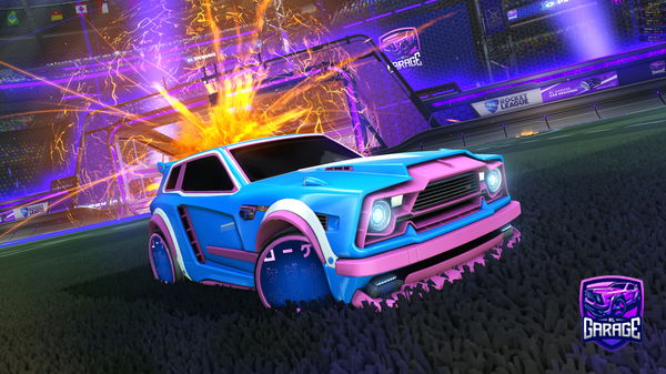 A Rocket League car design from hippymippy