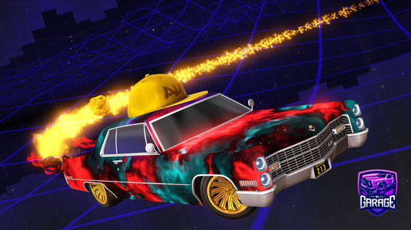 A Rocket League car design from THEO67210