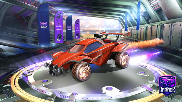 A Rocket League car design from XxDaRedDragonxX
