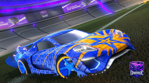 A Rocket League car design from Vzzxo