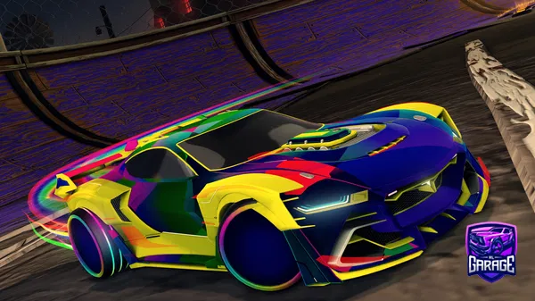 A Rocket League car design from -Goose-