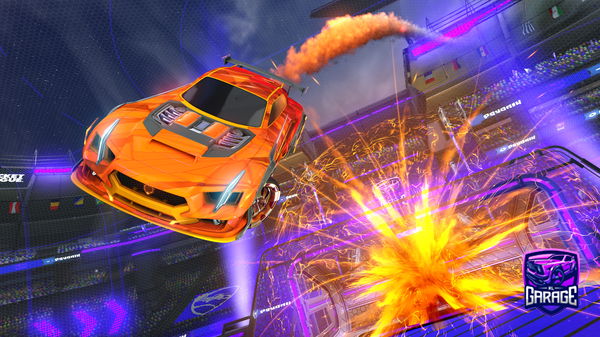 A Rocket League car design from Dethreemonz