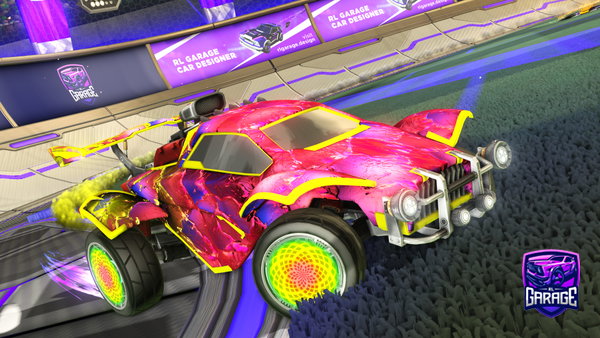 A Rocket League car design from Faszomkivan