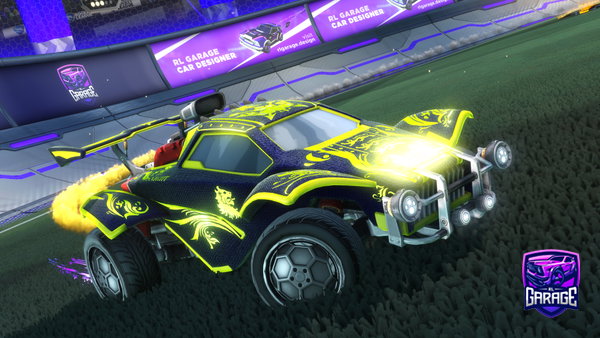 A Rocket League car design from Qubix511