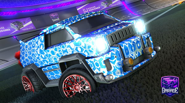 A Rocket League car design from PoggyPaulinylol