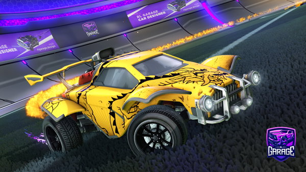 A Rocket League car design from batxfps
