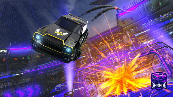 A Rocket League car design from tsunaki