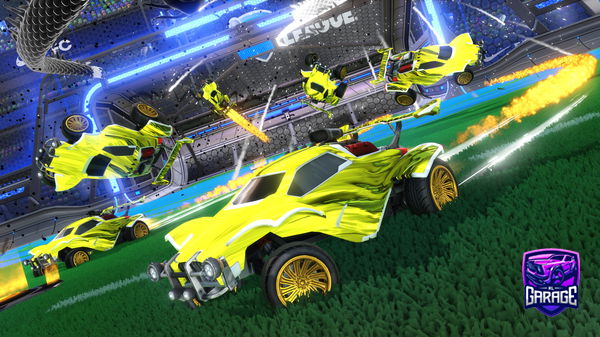 A Rocket League car design from splaashii