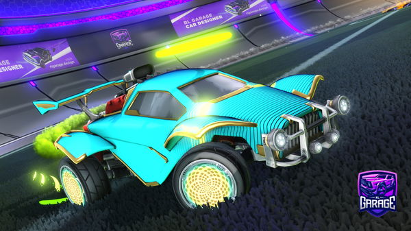 A Rocket League car design from GoldrakeOnRL