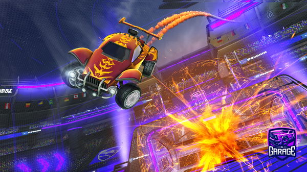 A Rocket League car design from SahturnFN