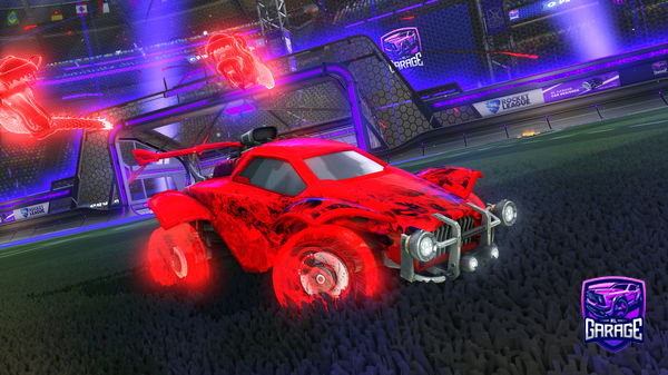 A Rocket League car design from Hattisch