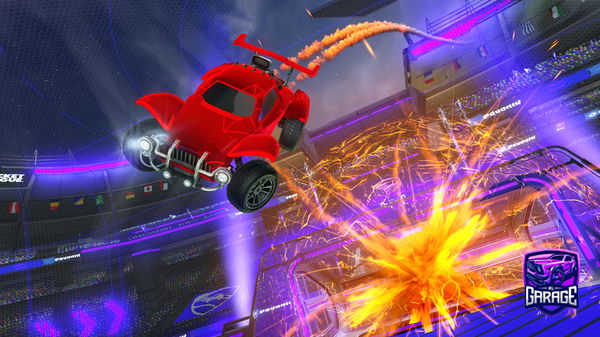 A Rocket League car design from Okelve1