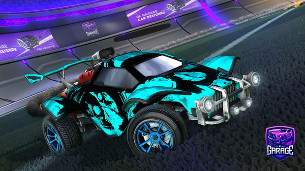 A Rocket League car design from Evildragonlive