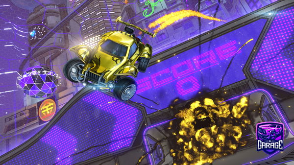 A Rocket League car design from Syhixx22