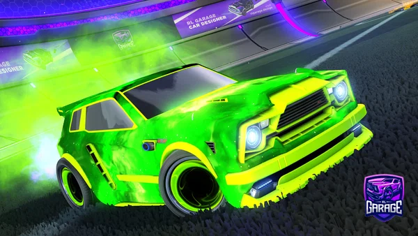 A Rocket League car design from CyberChicken276