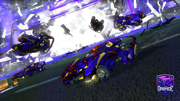 A Rocket League car design from RAYZORDRAGONXVI