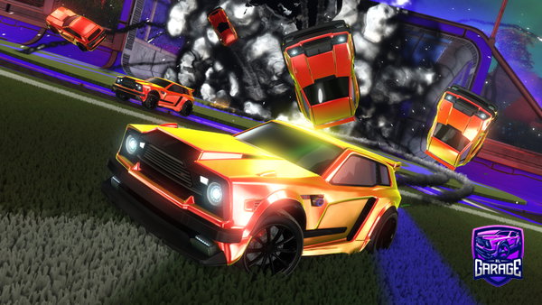 A Rocket League car design from Oli409