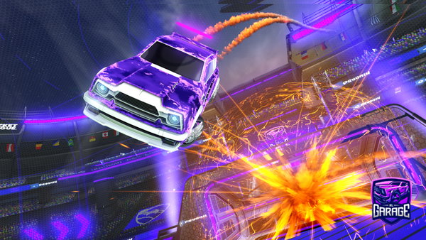 A Rocket League car design from Orisabag