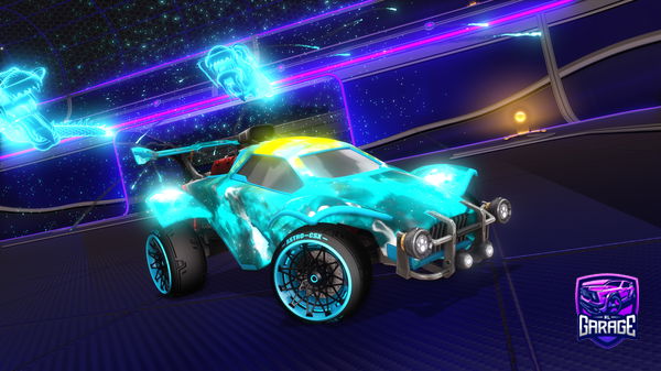 A Rocket League car design from PWRHeattrow