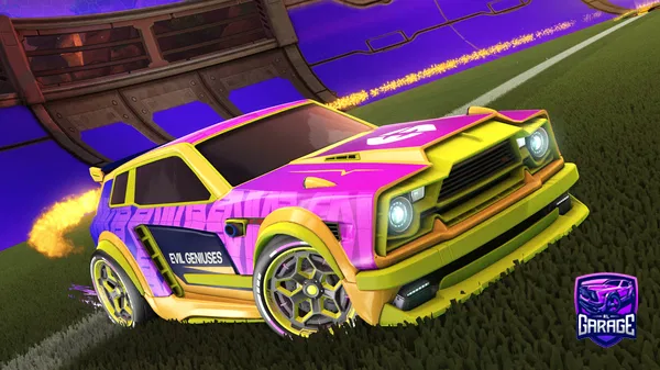 A Rocket League car design from -Fl1NT-