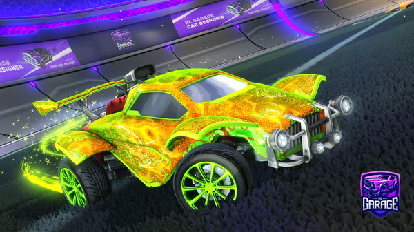 A Rocket League car design from Drrmless