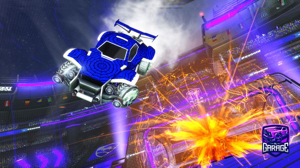 A Rocket League car design from Uhhluminate