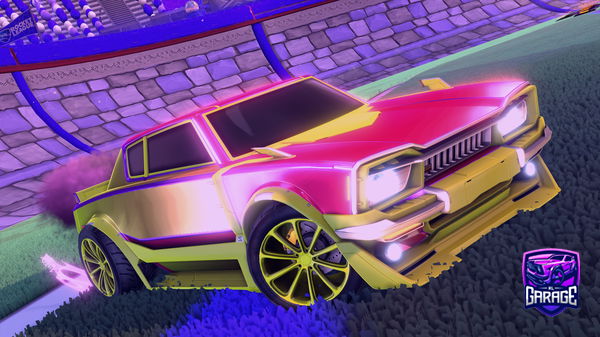 A Rocket League car design from TwistdWaffle