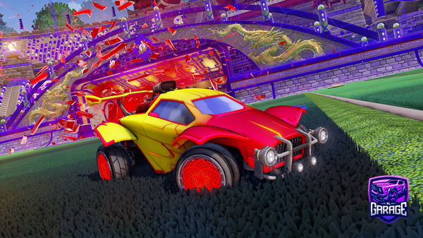 A Rocket League car design from fussball