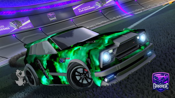 A Rocket League car design from WolftrailWCUE