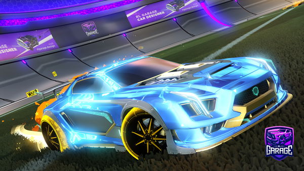 A Rocket League car design from Indiewowow9wowpw