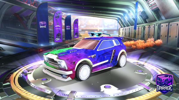 A Rocket League car design from pink-blob13