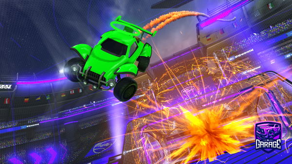 A Rocket League car design from Fenix-on-gfuel