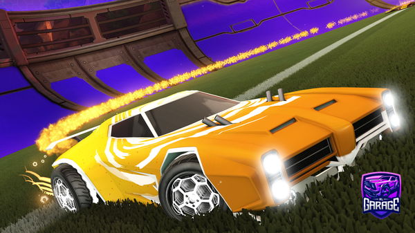 A Rocket League car design from door