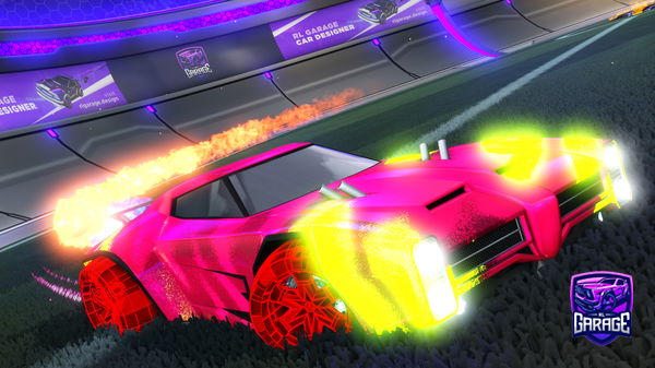 A Rocket League car design from -Mouni-
