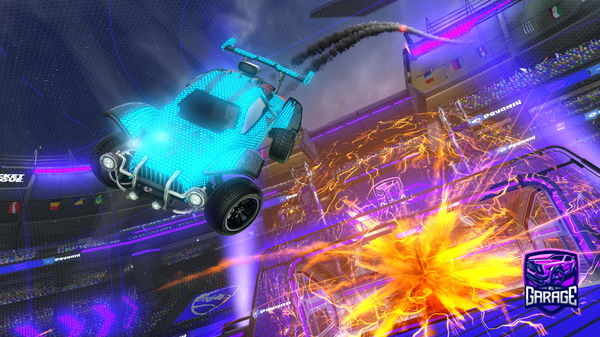 A Rocket League car design from SYNC-VXBZZ