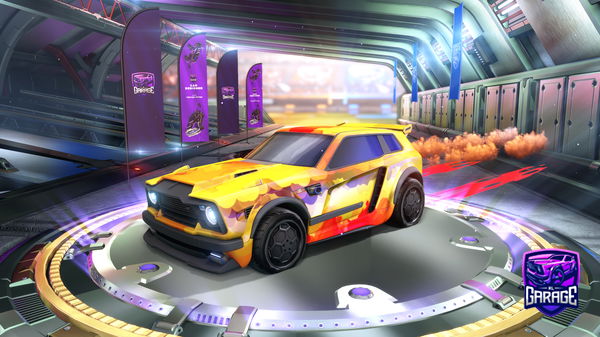 A Rocket League car design from Coulraccoun