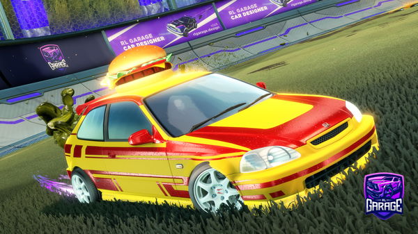 A Rocket League car design from SomberP