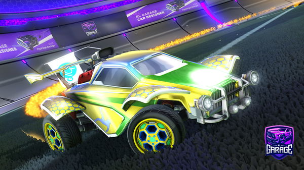 A Rocket League car design from Chikennug3ts