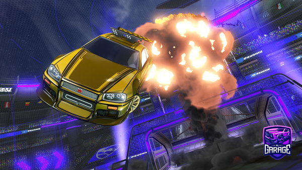 A Rocket League car design from Synfi-BG