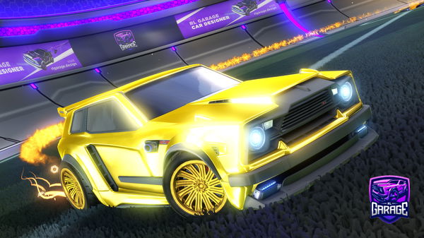 A Rocket League car design from dziennikarz