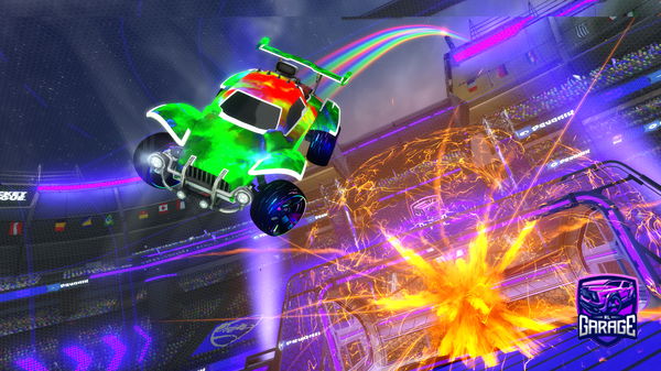 A Rocket League car design from TheForestGreenDino