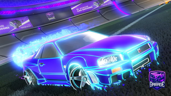 A Rocket League car design from Fire_storm4004