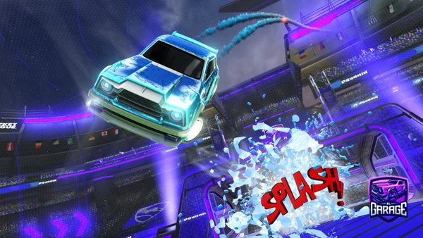 A Rocket League car design from mosaicos