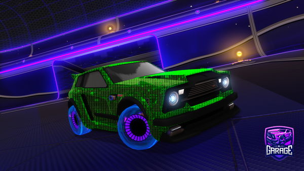 A Rocket League car design from VantablackF