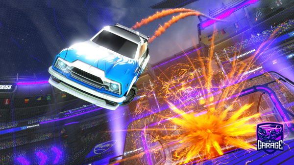 A Rocket League car design from Bluwie