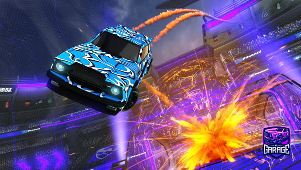 A Rocket League car design from wavyclark