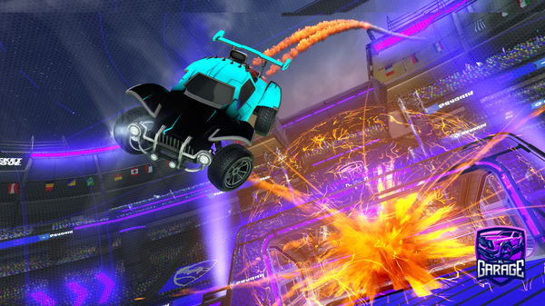 A Rocket League car design from Pablounty